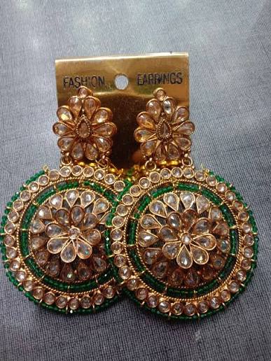Gold-Plated Oversized Hoop Earrings