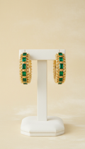 Gold-Plated Oversized Hoop Earrings
