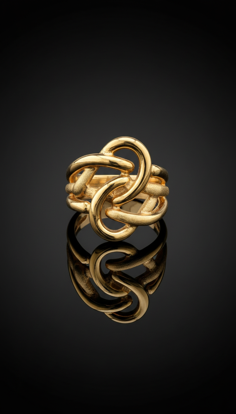 Sculpted Gold Vermeil Ring